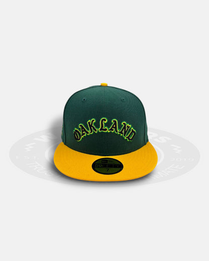 Oakland Athletics Field Script Premier Two Tone Series 59Fifty Fitted Hat