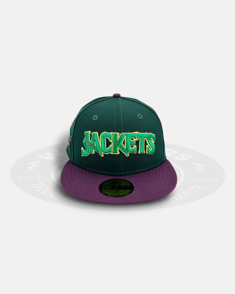 Augusta Green Jackets Metalline Two Tone Green Purple 59Fifty Fitted Hat