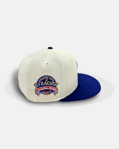 Syracuse Mets Chrome Satin Visor Series 59Fifty Fitted Hat