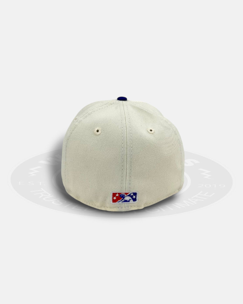 Syracuse Mets Chrome Satin Visor Series 59Fifty Fitted Hat