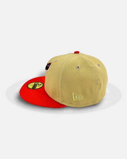 San Francisco Giants Retro Script Vegas Gold Two Tone Series 59Fifty Fitted Hat