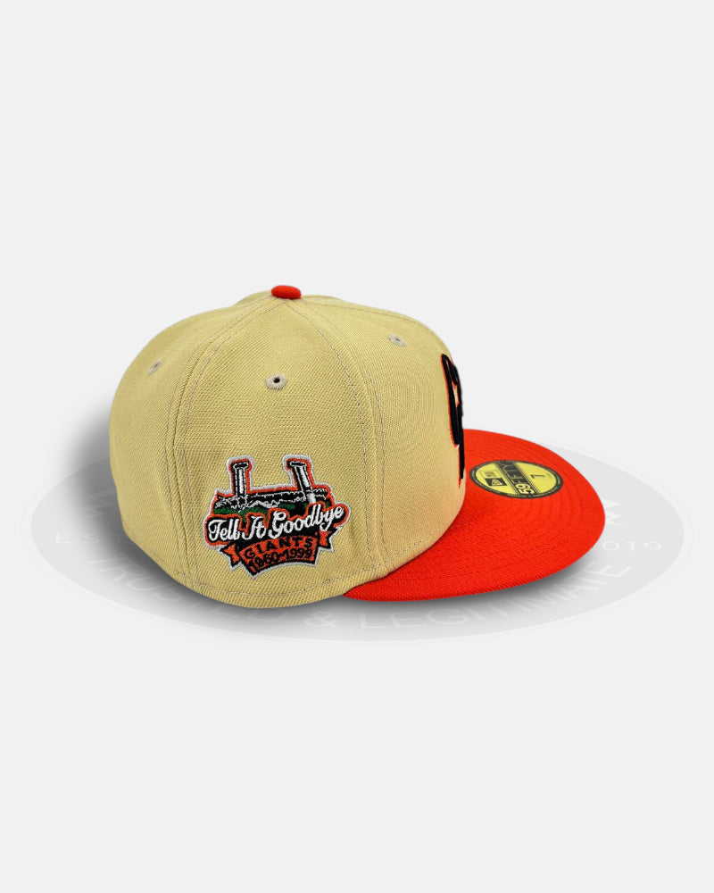 San Francisco Giants Retro Script Vegas Gold Two Tone Series 59Fifty Fitted Hat