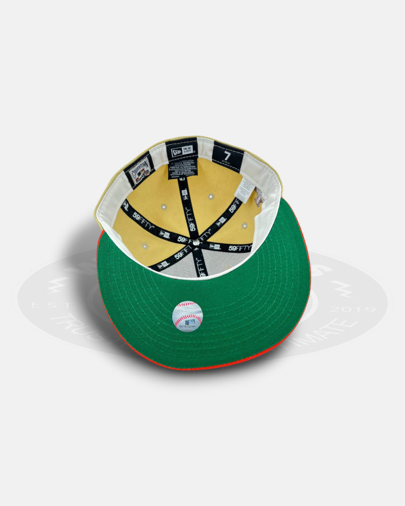 San Francisco Giants Retro Script Vegas Gold Two Tone Series 59Fifty Fitted Hat