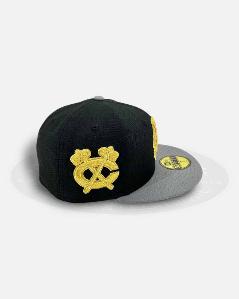 Chicago Blackhawks City Crest Storm Grey Grey 59Fifty Fitted Hat