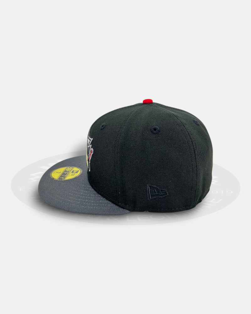 San Jose Sharks All-Star Crest Black Dark Grey 59Fifty Fitted Hat