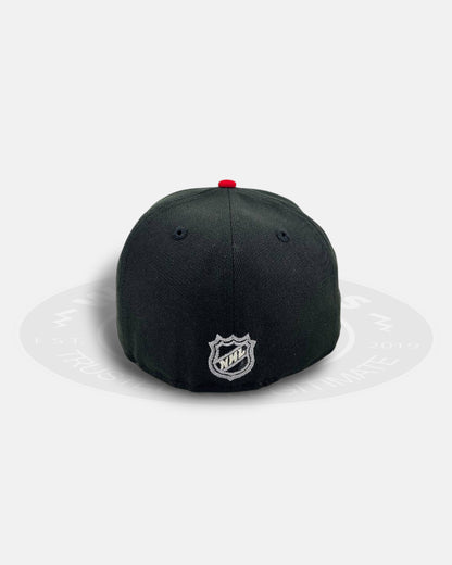 San Jose Sharks All-Star Crest Black Dark Grey 59Fifty Fitted Hat