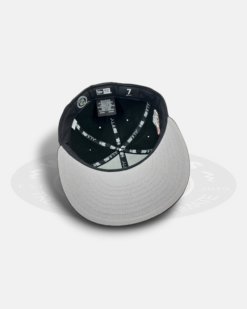 San Jose Sharks All-Star Crest Black Dark Grey 59Fifty Fitted Hat