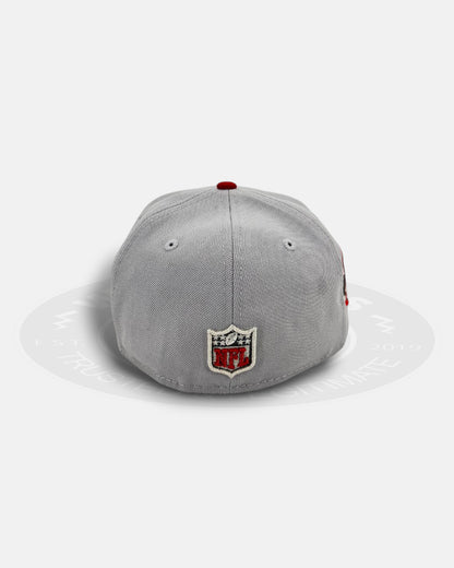 Houston Texans Light Grey Black Grey Underbill Division Crest 59Fifty Fitted Hat