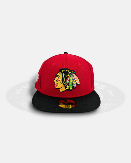 Chicago Blackhawks Crimson Cup 59FIFTY Fitted Hat