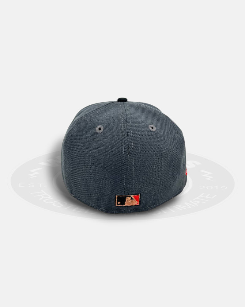 Minnesota Twins Dark Grey Black Green Underbill Season Crest 59Fifty Fitted Hat