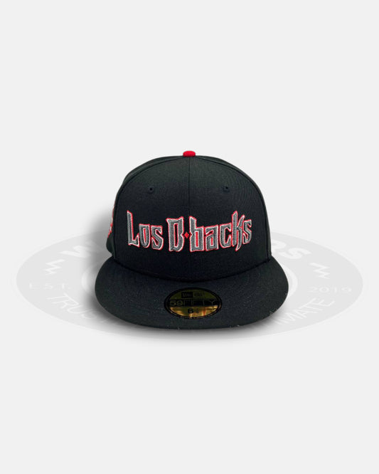 Arizona Diamondbacks Milestone Badge Black Grey 59Fifty Fitted Hat