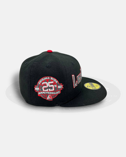 Arizona Diamondbacks Milestone Badge Black Grey 59Fifty Fitted Hat
