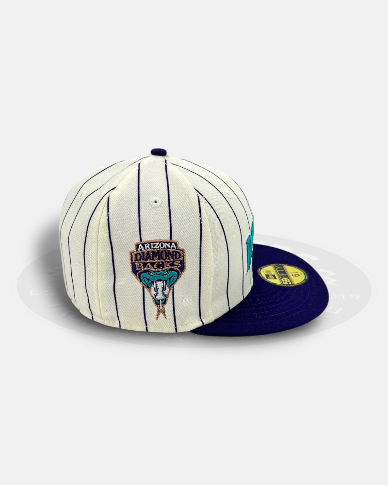 Arizona Diamondbacks Pinstripe Crest Elite 59Fifty Fitted Hat