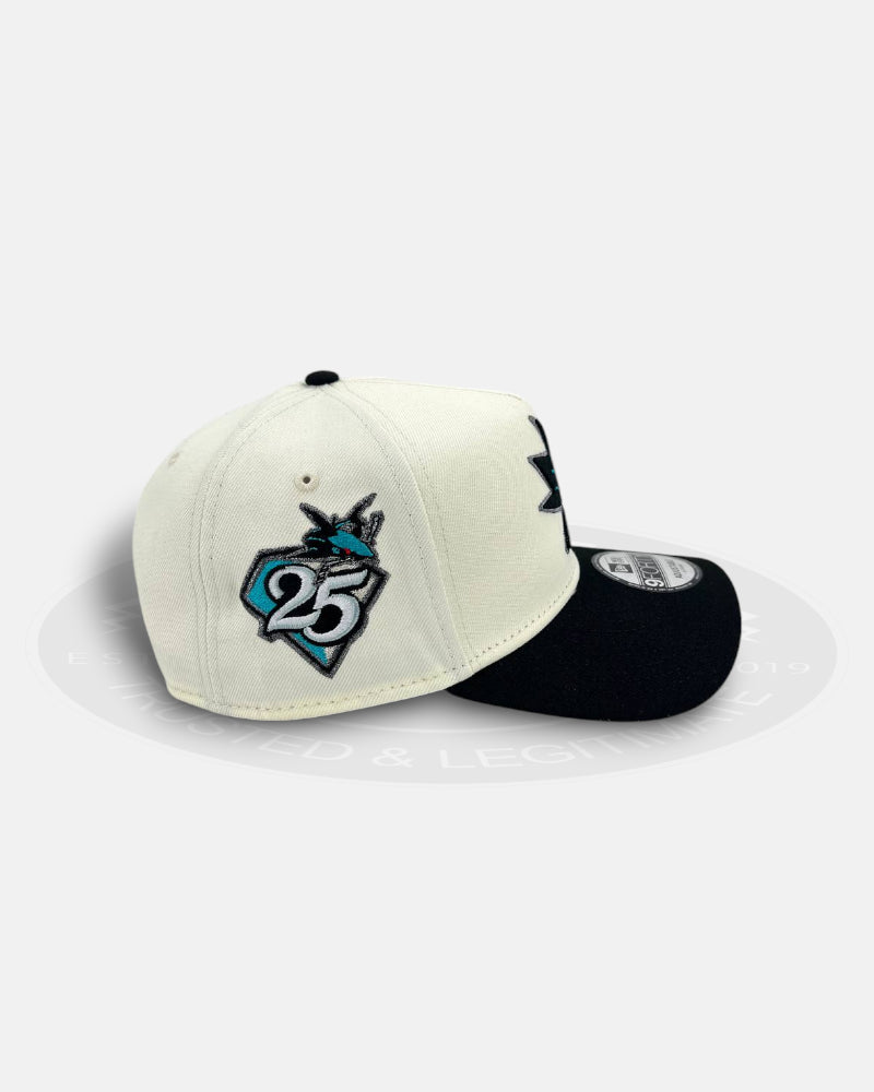 San Jose Sharks Chrome Current 9FORTY A-Frame Snapback Hat