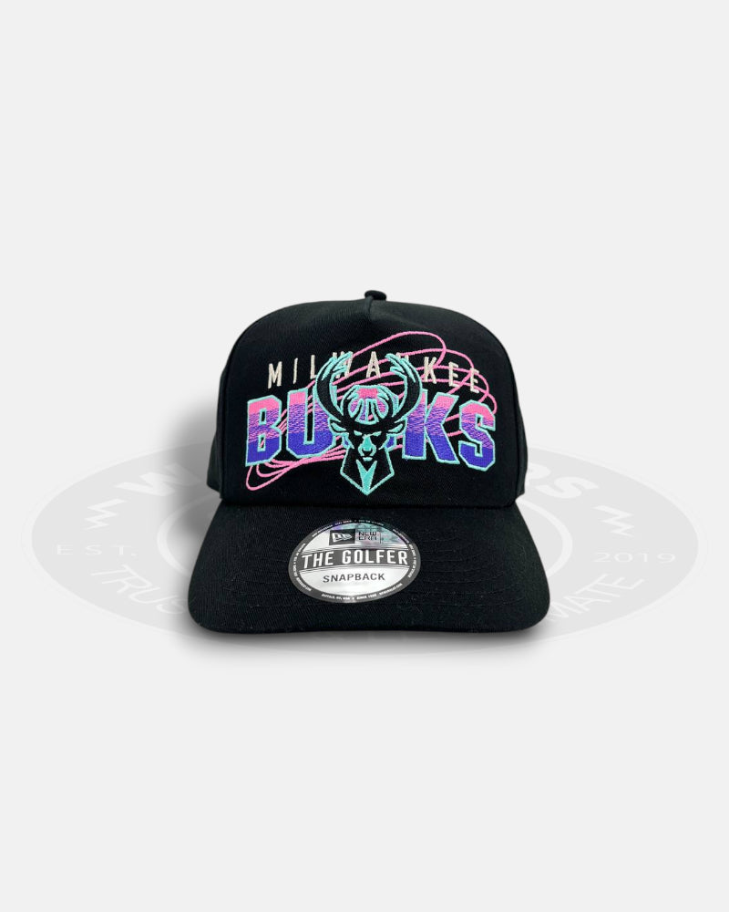 Milwaukee Bucks Retro Jam Golfer Snapback Hat