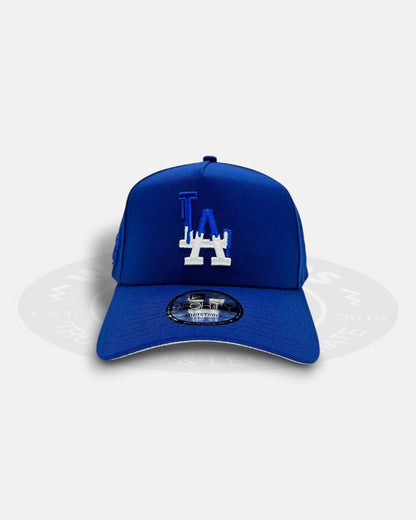 Los Angeles Dodgers Bleeds Blue Chrome Blue 9Forty A-Frame Snapback Hat