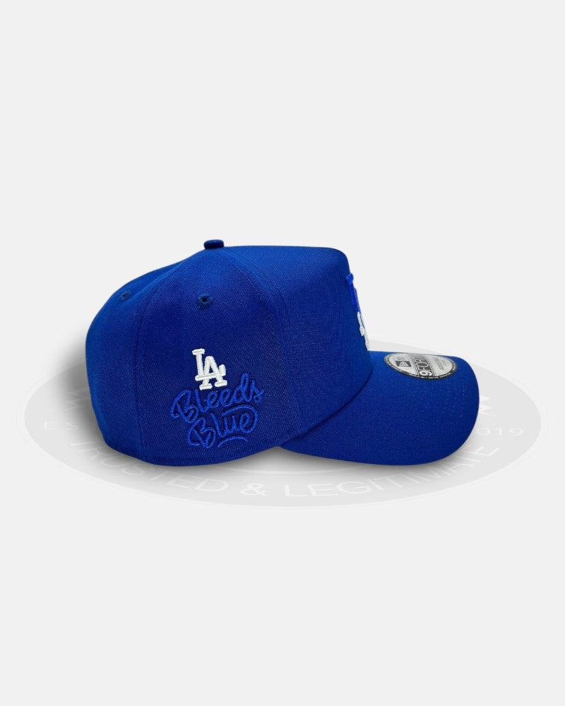 Los Angeles Dodgers Bleeds Blue Chrome Blue 9Forty A-Frame Snapback Hat