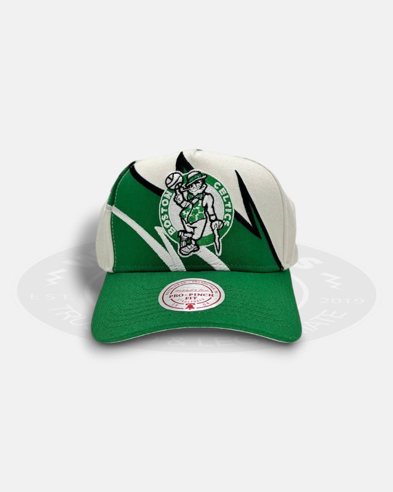 Boston Celtics Jagged Panel Pro Pinch Snapback Hat