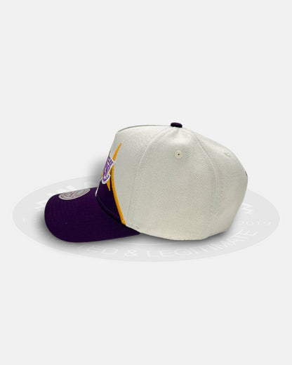 Los Angeles Lakers Jagged Panel Pro Pinch Snapback Hat