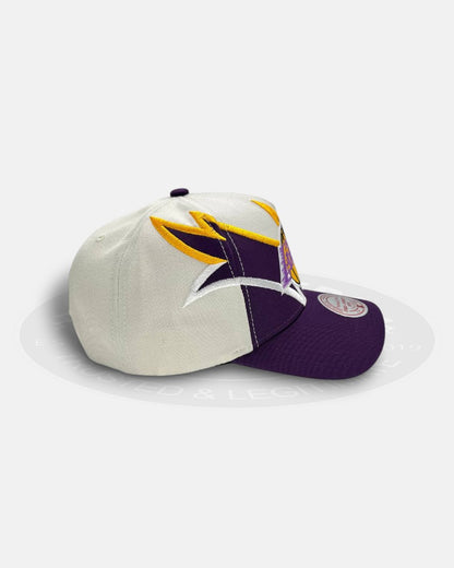 Los Angeles Lakers Jagged Panel Pro Pinch Snapback Hat
