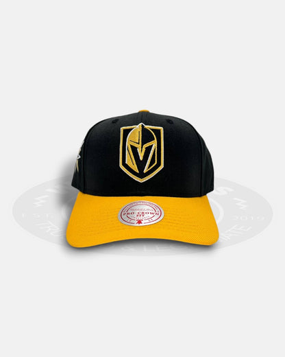 Las Vegas Golden Knights Logo Two Tone Pro Crown Fit Snapback Hat