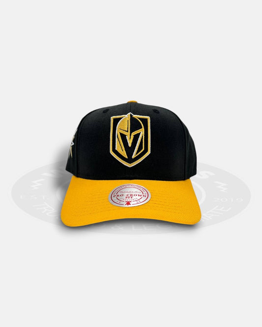 Las Vegas Golden Knights Logo Two Tone Pro Crown Fit Snapback Hat
