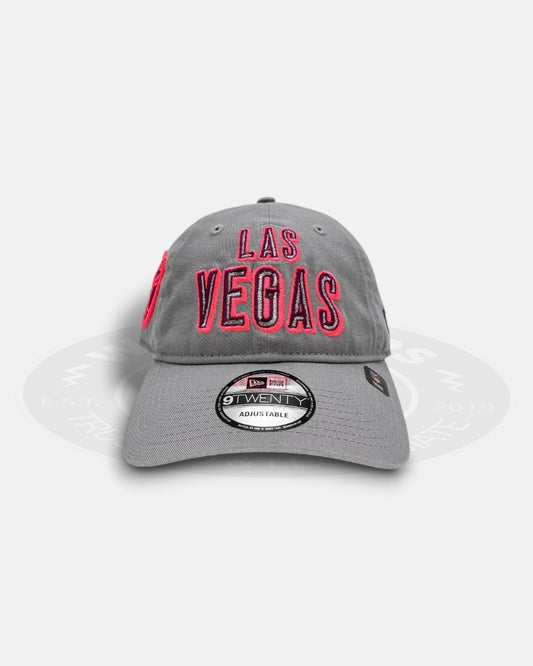 Las Vegas Raiders Pink Glow Greyline 9TWENTY Strapback Hat