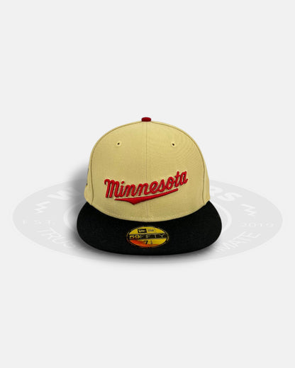 Minnesota Twins Target Field Vegas Two Tone Series 59Fifty Fitted Hat
