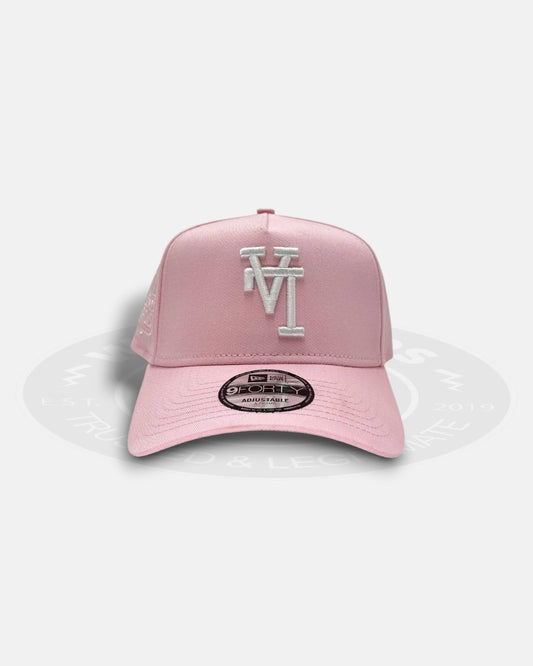 Los Angeles Dodgers Upside Down World Series Champion Pink 9Forty A-Frame Snapback Hat