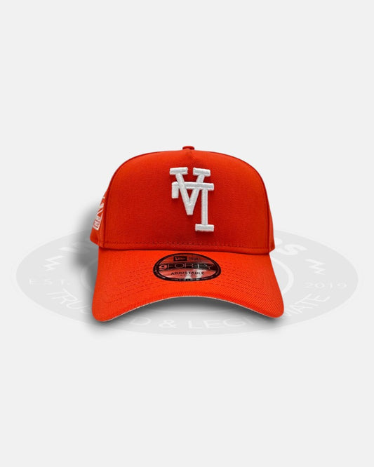Los Angeles Dodgers Upside Down World Series Champion Orange 9Forty A-Frame Snapback Hat
