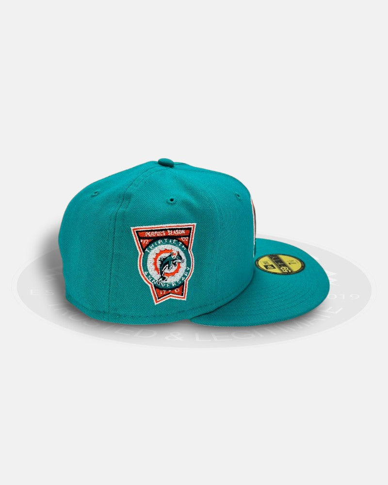 Miami Dolphins 30th Anniversary Side Logo 59Fifty Fitted Hat