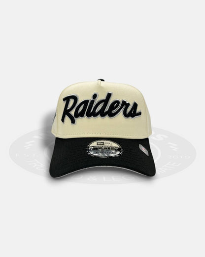 Las Vegas Raiders 1960-2009 Commitment to Excellence Two Tone 9Forty A-Frame Snapback Hat