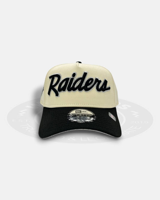 Las Vegas Raiders 1960-2009 Commitment to Excellence Two Tone 9Forty A-Frame Snapback Hat