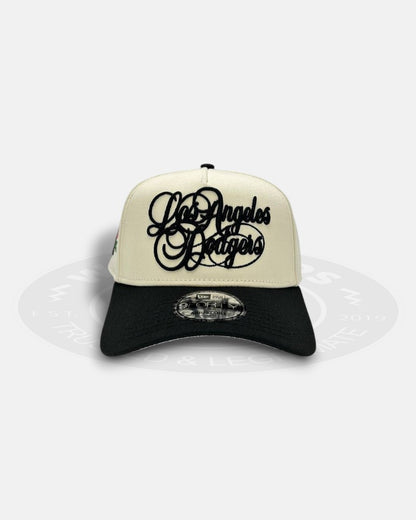 Los Angeles Dodgers Cursive Script Two Tone 9Forty A-Frame Snapback Hat