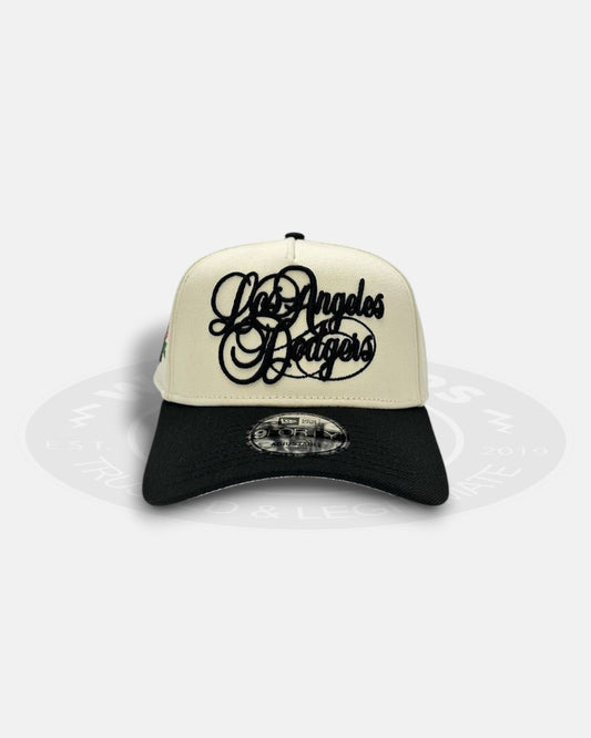 Los Angeles Dodgers Cursive Script Two Tone 9Forty A-Frame Snapback Hat