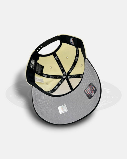 Los Angeles Lakers Running Script Two Tone 9Forty A-Frame Snapback Hat