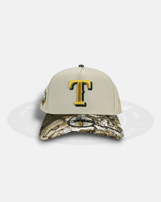 Texas Rangers Realtree Drift 9FORTY A-Frame Snapback Hat