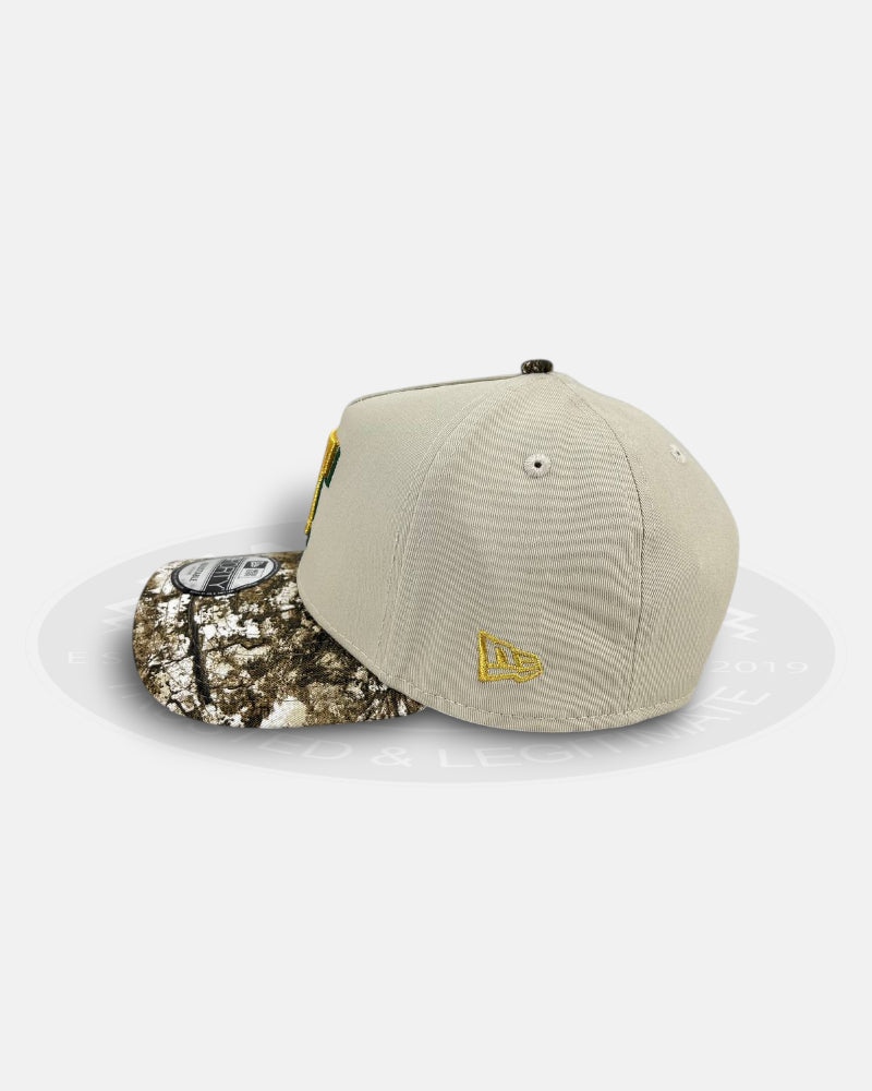 Texas Rangers Realtree Drift 9FORTY A-Frame Snapback Hat