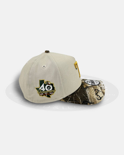 Texas Rangers Realtree Drift 9FORTY A-Frame Snapback Hat