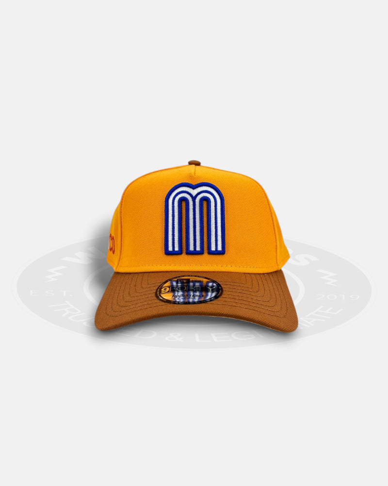 Mexico National Baseball Team Golden Brew 9FORTY A-Frame Snapback Hat