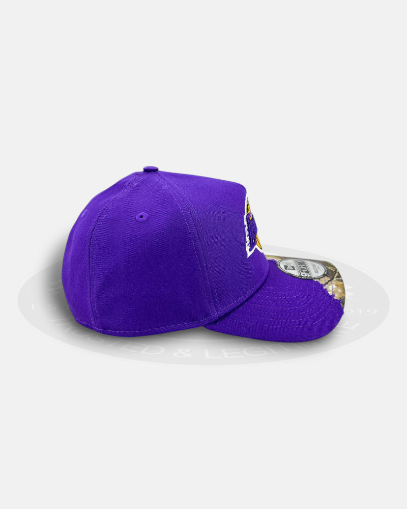Los Angeles Lakers Camo Roughcut 9FORTY A-Frame Snapback Hat