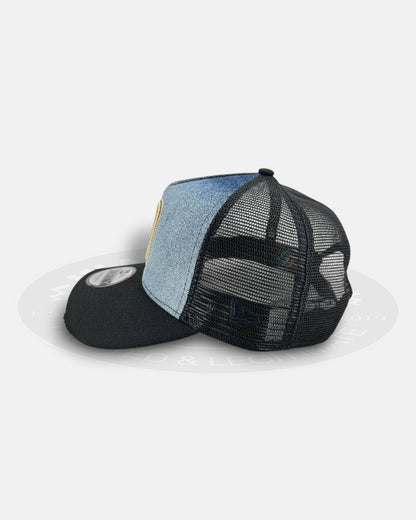 Mexico National Baseball Team Bleach Azul 9FORTY A Frame Trucker Snapback Hat