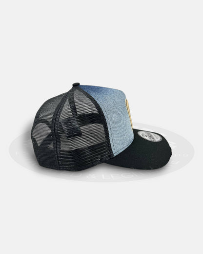 Mexico National Baseball Team Bleach Azul 9FORTY A Frame Trucker Snapback Hat
