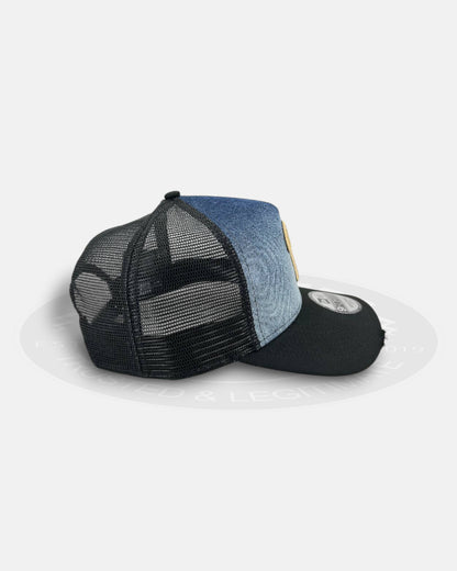 Philadelphia Phillies Bleach Azul 9FORTY A Frame Trucker Snapback Hat