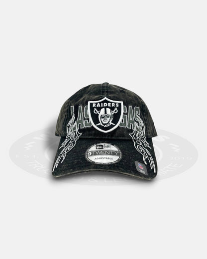 Las Vegas Raiders Washed Tribal 9TWENTY Strapback Hat