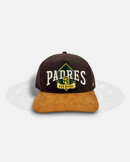 San Diego Padres Diamond Wheat Offside Snapback Hat