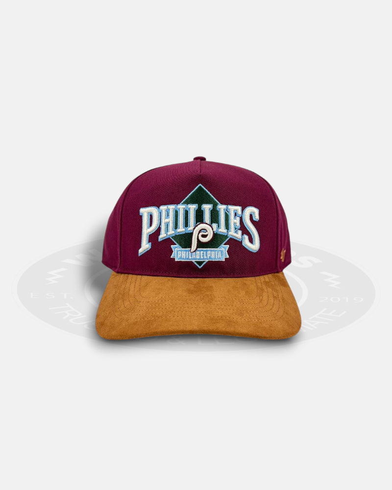 47 Brand Philadelphia Phillies Diamond Wheat Offside Hitch Snapback Hat