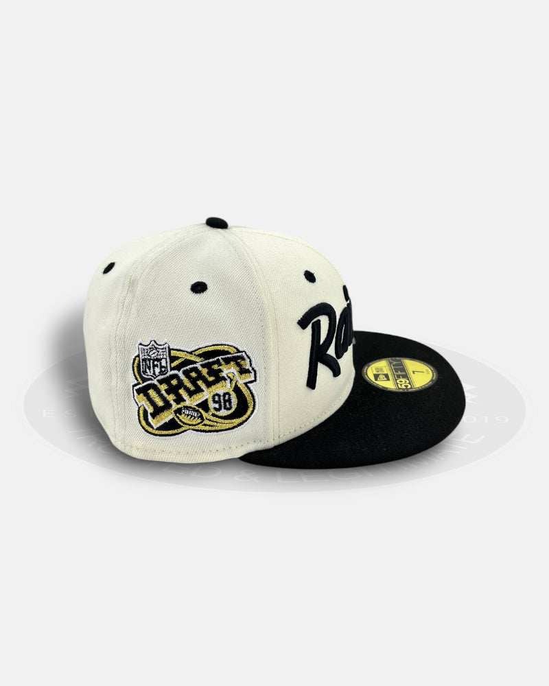 Las Vegas Raiders Gold Chrome 59Fifty Fitted Hat