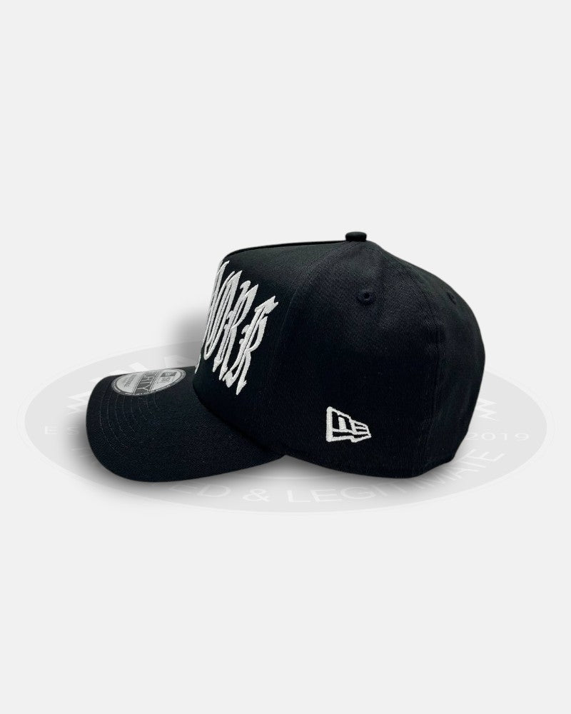 New York Yankees Oversized Gothic Script A-Frame 9Forty Snapback Hat