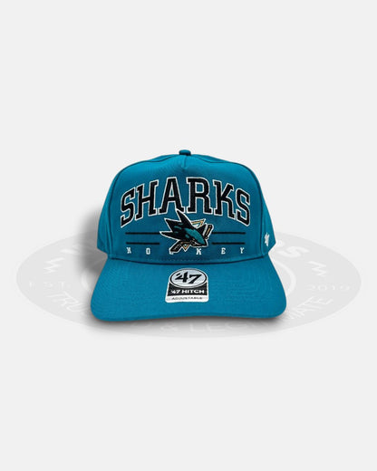 San Jose Sharks Big Script 47 Hitch Adjustable Snapback Hat
